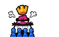 Clash Royale King Sticker