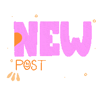 Pink Post Sticker