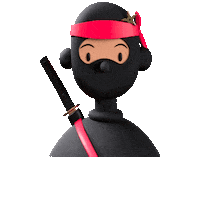 Knockout Ninja Sticker