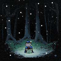 jtartiste snow night boy dark GIF