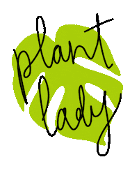 gardening monstera Sticker by Silly Loaf