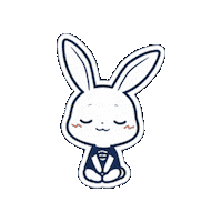 うさぎ ごめん Sticker by BEAUTY GARAGE