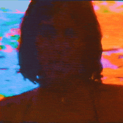 capitalwaste giphyupload glitch beach vhs GIF