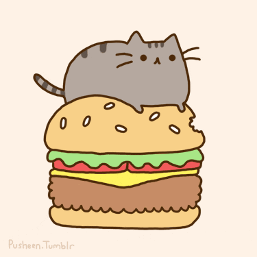 Cat Cheeseburger GIF by Pusheen
