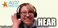 total physical response listen GIF by ALO7.com