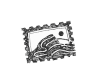 renaillustration post drawing mountain letter Sticker
