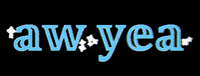 Katryusha blue yeah sparkle words GIF