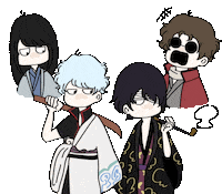 o___21y かめおspyairdoes邦ロック 銀魂ジャンプアニメ よろずや万事屋真選組しんせんぐみjoy4 Sticker