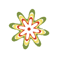 Flower Power Party Sticker by Dada Daily