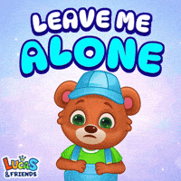 Angry Go Away GIF by Lucas and Friends by RV AppStudios