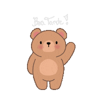 Bom Dia Bear Sticker