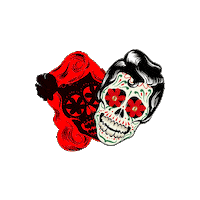 day of the dead skulls Sticker by Ayala Museum