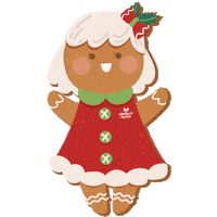 Cute Girl Christmas Sticker by signaturemarket