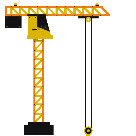 bau-dein-ding new newpost sign construction Sticker