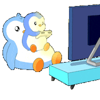 Playing Game Time Sticker by Pudgy Penguins