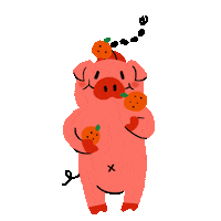 new year pig Sticker by Serious Studio