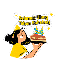 Kue Ulang Tahun Hut Sticker by Adira Finance