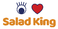 saladkingto love heart eye university Sticker