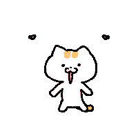 rangd_darng cat heart 하트 가보자고 Sticker