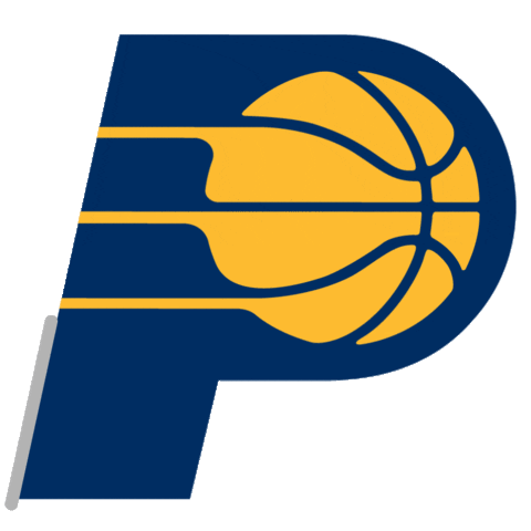Blue And Gold Logo Sticker by Indiana Pacers
