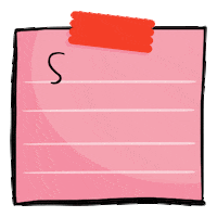 Post It Art Supplies Sticker by Googly Gooeys