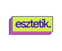 esztetik logo aesthetic esztetik Sticker