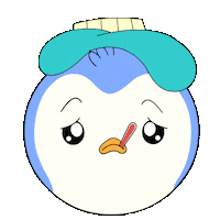 Tired Take Care Sticker by Pudgy Penguins