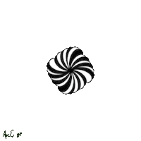 avae_89 bnw blackandwhite trippy eye open avae89 procreate Sticker