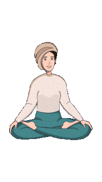 Movka enjoy freedom meditation lifestyle Sticker