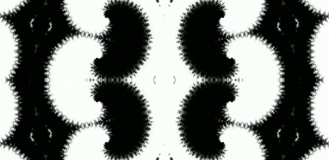 anniemuse giphyupload black and white abstract mask GIF