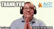 thanks thank you GIF by ALO7.com