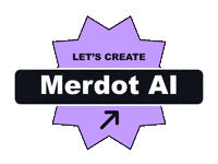 Logo Click Here Sticker by Merdott