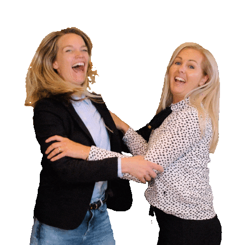 Happy Dance Sticker by Evelienploegmakers