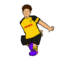 Borussia Dortmund Running Sticker by Bundesliga