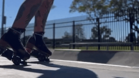 ChicksInBowls giphygifmaker rollerskate rollerskating cibcrew GIF