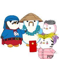 China Penguin Sticker by Pudgy Penguins