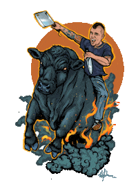 forkinoff bobbythebutcher bobby the butcher chef bobby marcotte bobby marcotte Sticker