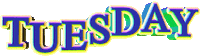 days of the week text Sticker