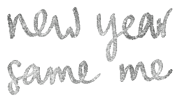 New Year Glitter Sticker