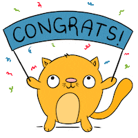Happy Cat Sticker by Raf Sinopoli
