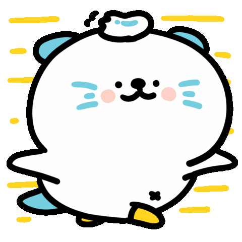 Cream Otter Sticker by 大白丸丸(daibai maru)