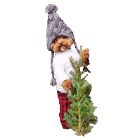 Dog Christmas Sticker