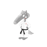 Judo Loup Sticker by Auzou