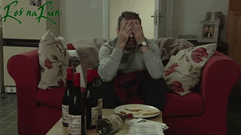 Wine Hangover GIF by Ros na Rún