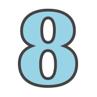 8 Sticker by Warby Parker