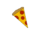 Hungry Pizza Sticker