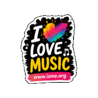 Supportmusic Love Sticker by International Society for Music Education