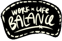 Work Typography Sticker