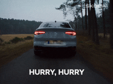 Leaving Hurry It Up GIF by Škoda Global
