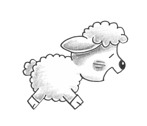 Illustration Sheep Sticker by Paperfuel